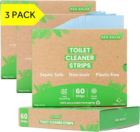 Toilet Bowl Cleaner Strips Eco Friendly Non Toxic Septic Safe Removes Odors