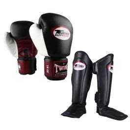 Twins Kickboks Set Bokshandschoen Bgvl Black Red White