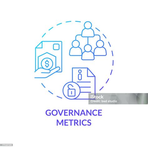 Gradient Thin Line Icon Governance Metrics Concept Stock Illustration Download Image Now Art