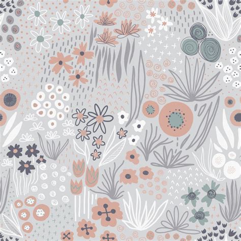 Light Grey Floral Wallpaper – Lovecup.com