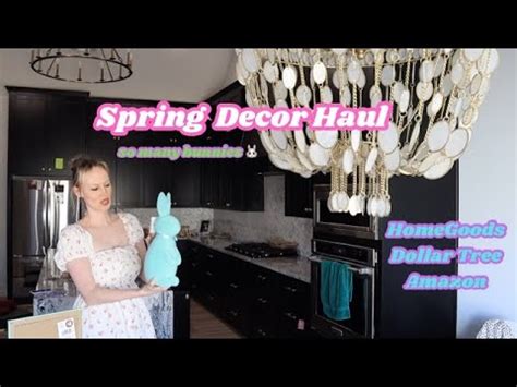 Spring Easter Decor Haul From HomeGoods Dollar Tree At Home YouTube