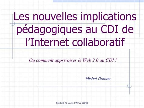 Ppt Les Nouvelles Implications P Dagogiques Au Cdi De L Internet