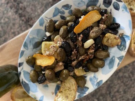 Taste Of The County Roasted Olives With Feta Garlic And Citrus