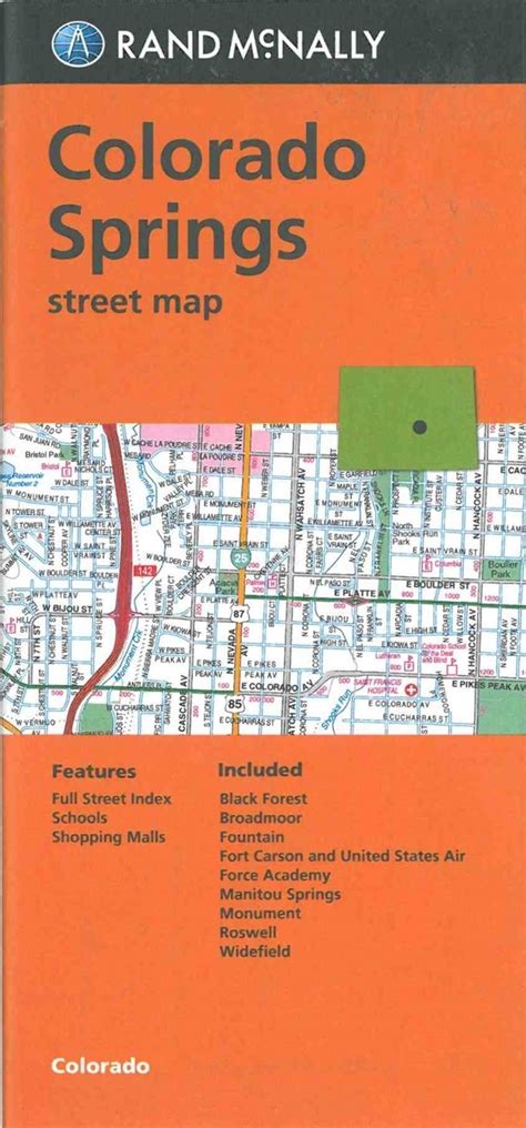 Themapstore Streets Of Colorado Springs Colorado Map