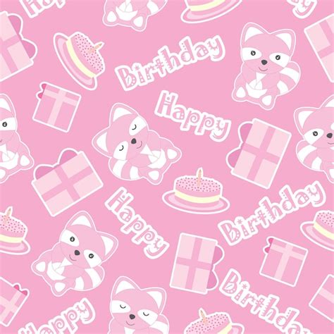 vector birthday pattern design