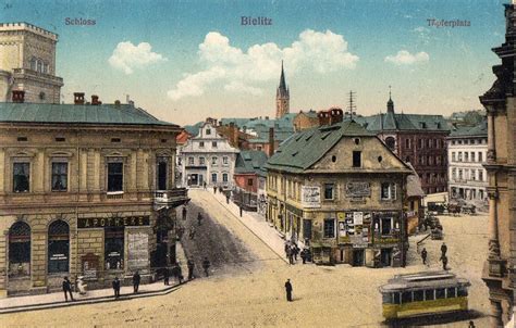 Bielitz Bielsko Biala Znaczek Tramwaj Szyldy D Browa G Rnicza