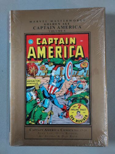 Marvel Masterworks Golden Age Captain America Vol Sealed Hardcover