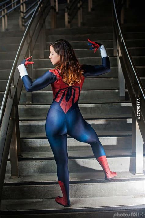 Jackie "Spider-Girl" Cosplay - 9GAG