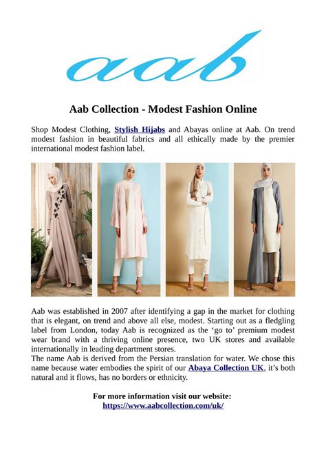 aab collection modest fashion  powerpoint