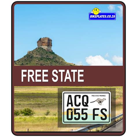 Free State Number Plate - Bike Plates SA