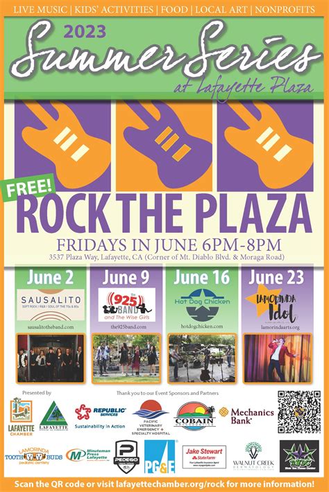 Rock The Plaza Lafayette Chamber Of Commerce