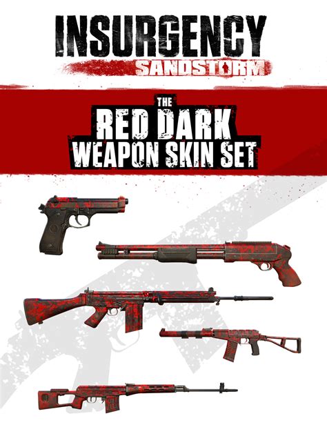 Insurgency Sandstorm Red Dark Weapon Skin Set Epic Games Store