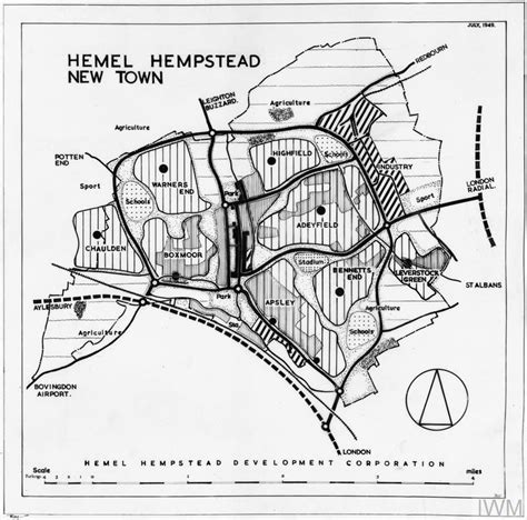 Post War Planning And Reconstruction In Britain Hemel Hempstead New