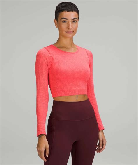 Lululemon Ebb To Street Long Sleeve Shirt Pale Raspberry Lulu Fanatics