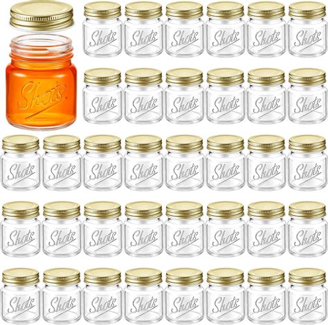 Amazon Pcs Mini Mason Jar Shot Glasses With Lids Oz Mason