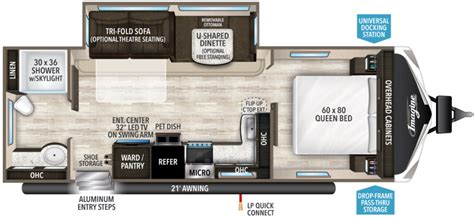 2017 Imagine 2600RB-floor plan - Good Life RV