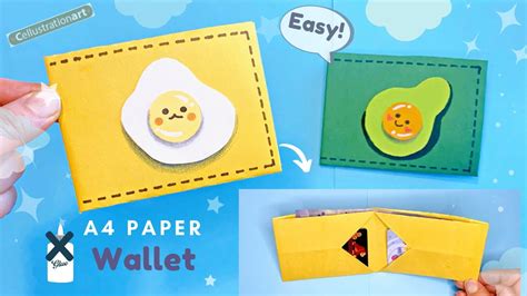 How To Make Easy No Glue Paper Wallet Origami Wallet Youtube