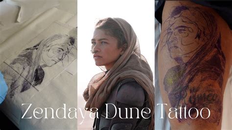 Zendaya Tattoo Vlog Dune Tattoo Series Sci Fi Fan Art Fantasy