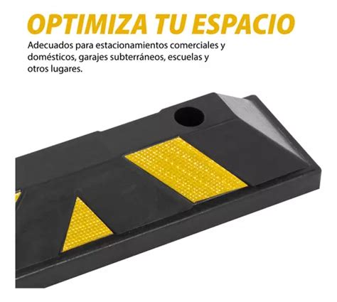 Topes Estacionamiento Set 6 Pzs Reflectante Uso Rudo Guardex En Venta