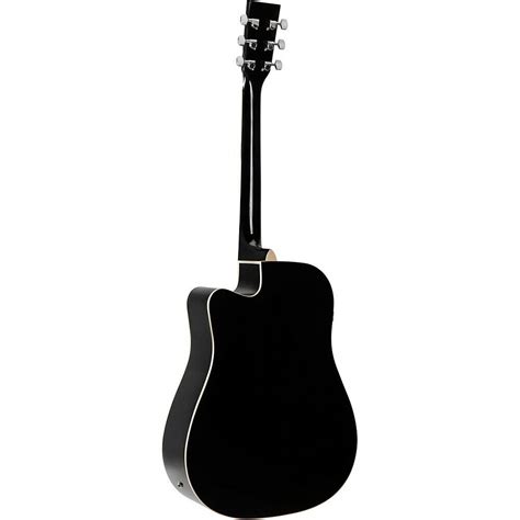 Rogue Ra D Ce Dreadnought Cutaway Acoustic Electric Guitar Black Ebay