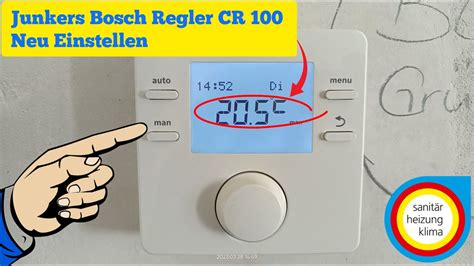 Junkers Bosch Regler Cr Neu Einstellen Junkers Zwr Ke