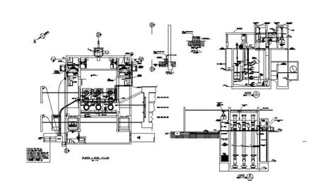 Water filtration plant detail drawing in dwg file. - Cadbull