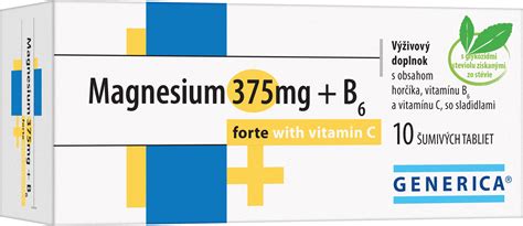 Magnesium 375 Mg B6 Forte With Vitamin C Eff Tbl 10 GENERICA