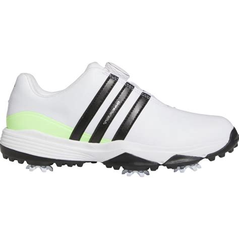 adidas Junior Kids Tour360 24 BOA Golf Shoes White/Black/Green - Carl's ...