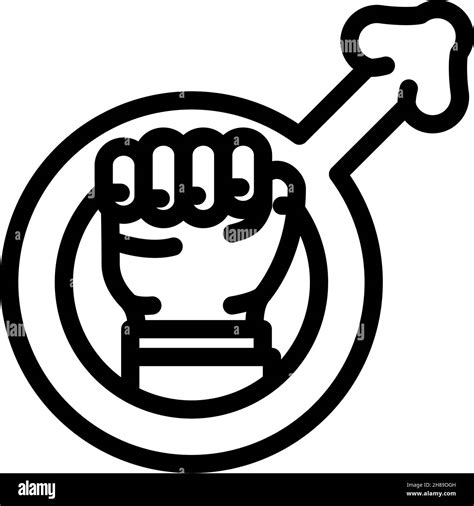 Feminismus Soziale Bewegung Linie Symbol Vektor Illustration Stock Vektorgrafik Alamy