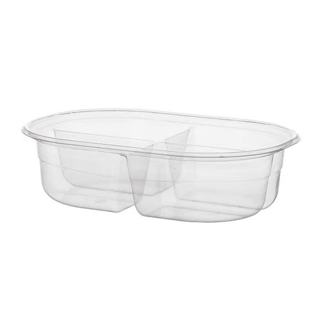 Eco Products Ep Rv324 32 Oz Deli Container W 4 Compartments Pla Clear