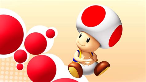 Download Classic Red Super Mushroom From The Mario Universe Wallpaper