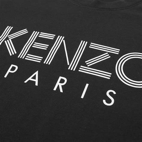 Kenzo Paris Logo Tee Black End Uk