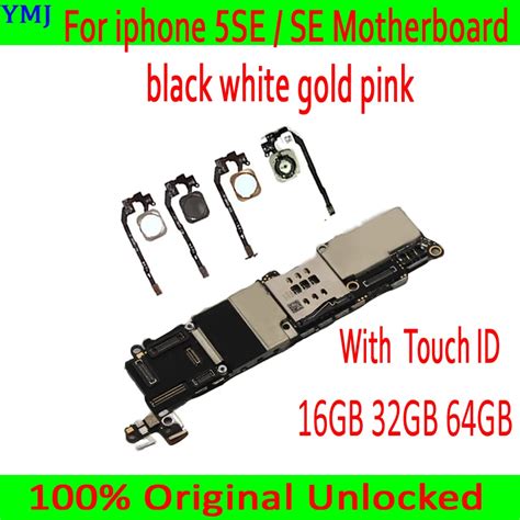 With Without Touch Id For Iphone Se Motherboard Original Unlocked For