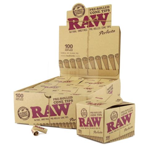 Raw Perfecto Pre Rolled Cone Tips 100ct 6pk