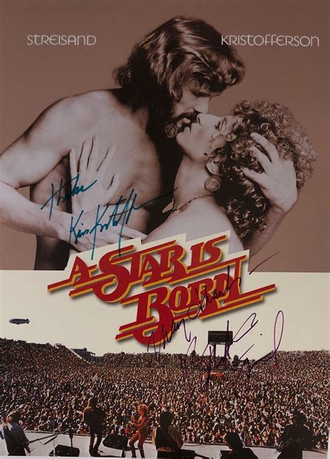 Barbra Streisand Autograph Signed A Star is Born Poster