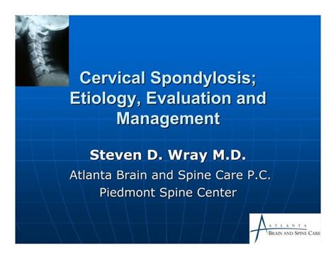 Cervical spondylosis | PPT