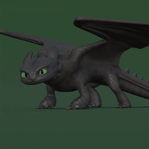 Toothless 3d Model Fulonimation Studioss Ko Fi Shop Ko Fi ️