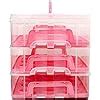 Oypla Pink 3 Tier 36 Cupcake Plastic Carrier Holder Storage Container