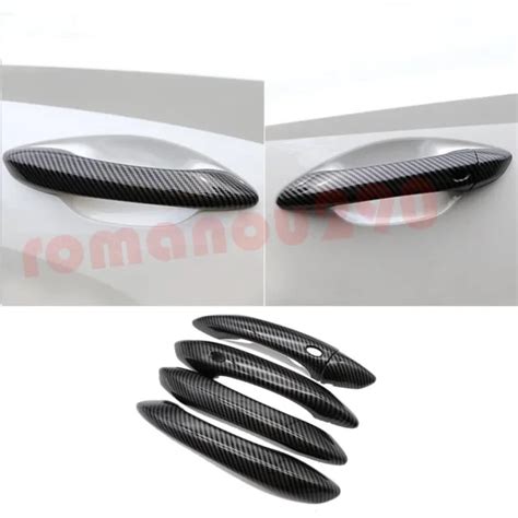 For Hyundai Tucson Carbon Fiber Look Outer Door Handle Cover