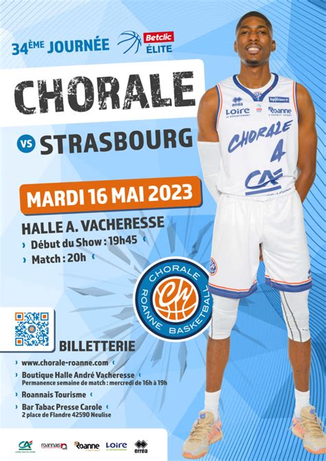 Chorale Roanne Basket Chorale Strasbourg La Billetterie Est Ouverte