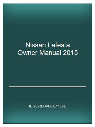 Online Pdf Nissan Lafesta Owner Manual Telegraph