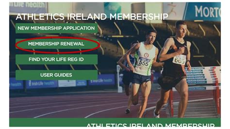 Athletics Ireland System Guide For Renewing Membership 2023 Blackrock