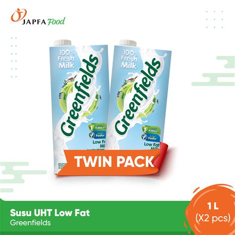 Jual Greenfields Susu Uht Low Fat Susu Segar Rendah Lemak 1 L