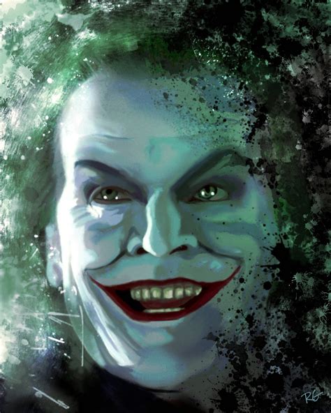 Jack Nicholson Joker 1989 Tim Burton's Batman DC Comics | Etsy