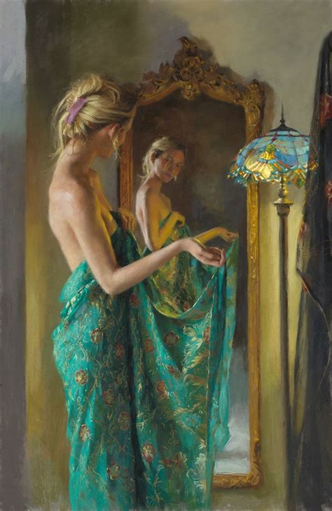 Vicente Romero Redondo Spanish Pastel Female Art Painting Female