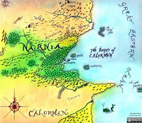 My Narnia Map » ChartGeek.com | Map of narnia, Narnia, Map