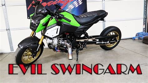 My Turbo Cbr Grom Gets An Evil Inch Stretched Swingarm Youtube