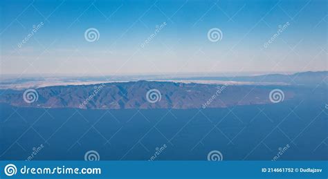 Aerial View Of La Gomera Island Canary Islands Spain Stock Photo