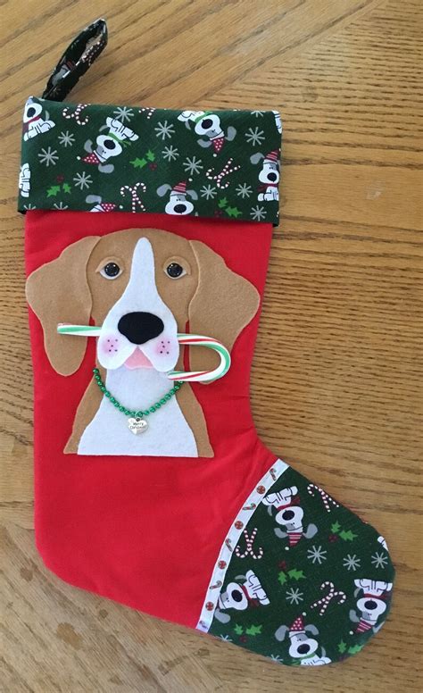 Beagle Christmas Stocking Etsy