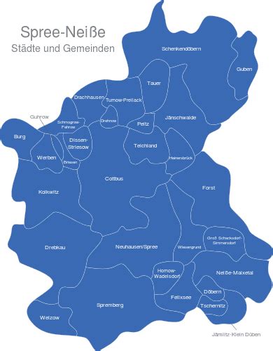 Landkreis Spree Neiße interaktive Landkarte Image maps de